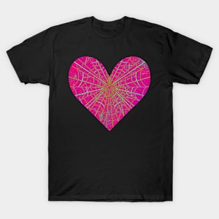 Spider Web Heart V44 T-Shirt